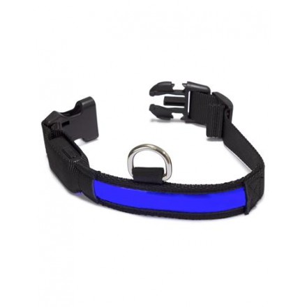 Collar Luminoso LED Rojo - talla M 38-50cm/2,5cm