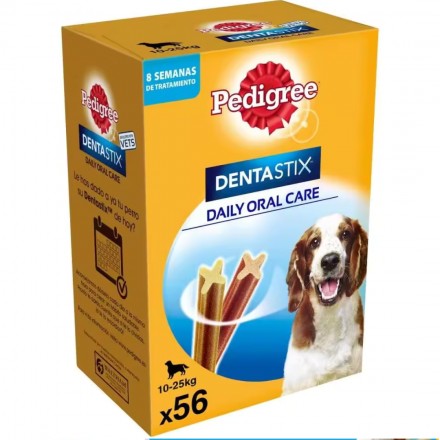 Dentastix Snack Dental para la Higiene Oral de Perros Medianos (1 Pack de 56ud)