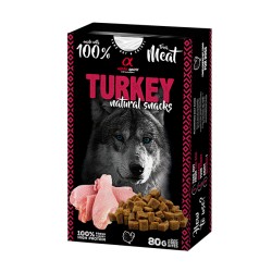 Alpha spirit NATURAL SNACK - PAVO 80gr Comida y golosinas para perros