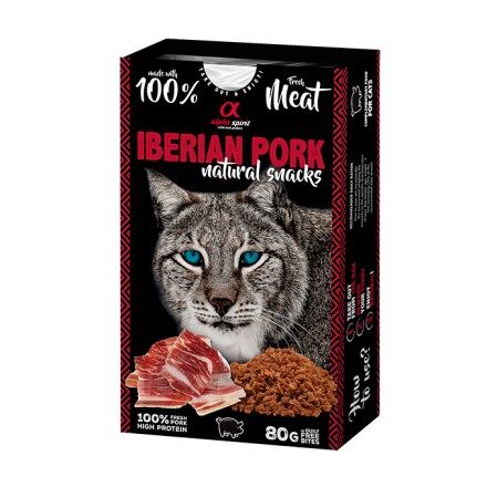 Alpha spirit NATURAL SNACK CATS - JAMON 80gr Comida y golosinas para gatos