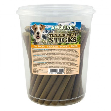 Arquivet Barritas Tender Meat Sticks 500 g snack para Perros