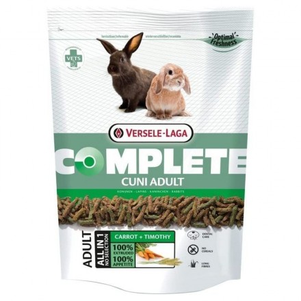 Versele Laga COMPLETE Cuni Adult Conejos con Zanahoria y Hierbas 500g