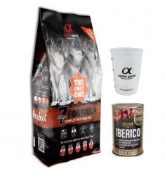 Pienso Alpha spirit alimento the only one 7 days formula 12kg + Lata de 400gr + vaso medidor de Regalo