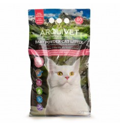 Arena para gatos - Bentonita con aroma a Talco - 10 Kg - Baby Powder Cat Litter Arquivet