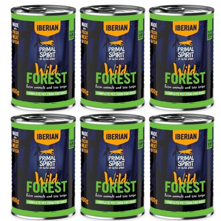 Primal WILD FOREST 400gr (bliste 6 unidades) - Alimento húmedo para perros