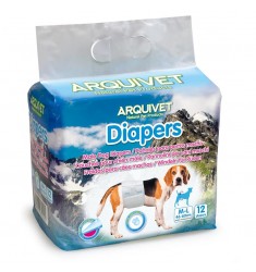 Pañales para Perros Macho - Talla M-L 46-60cm - 12 unidades Arquivet