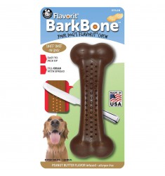 HOLLAND PET QWERKS FLAVORIT NYLON BARK BONE PEANUT BUTTER