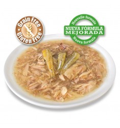 Comida húmeda para gatos Atún Blanco y anchoas en salsa - 80 g